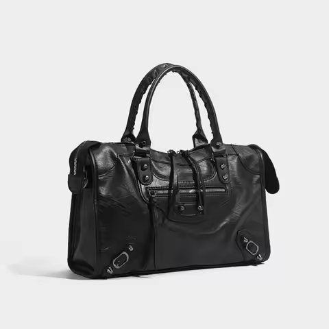 New Style Rivet Motorcycle Bag ABG Cool Girl Bag High-End Large Capacity Single Shoulder Versatile C