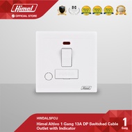 Himel Altivo 1 Gang 13A DP Cable Outlet Switch with Indicator & Fuse - White