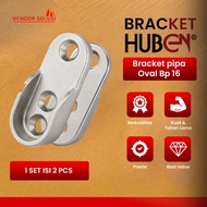 GANTUNGAN Oval Iron Pipe Hanger Bracket BP-16