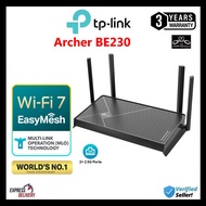 TP LINK ARCHER BE230 BE3600 DUAL BAND WI FI 7 ROUTER