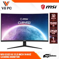 MSI G32C4X 31.5" 250 Hz Curved 1500R Gaming Monitor HDR Ready AMD FreeSyn Premium Technology Anti-Flicker and Less Blue Light Frameless design
