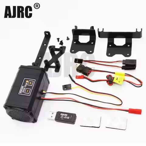 Ess-dual Dual Dual Horn Simulation Sound Group Engine Sound With Bracket For Trx-4 Trx6 Scx10 D90 Ax