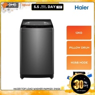 Haier 12KG Top Load Washer HWM120-316S6 Auto Washing Machine Pillow Drum Hijab Mode HWM120316S6 Mesi
