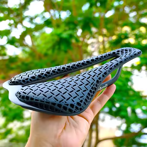 GOLDIX T68 3D Printing Road bike Saddle Ultralight Carbon Fiber Base Plate and Track TPU Printing Ob