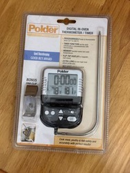 Polder 烤箱溫度計 Graphite Digital In-Oven Thermometer Timer