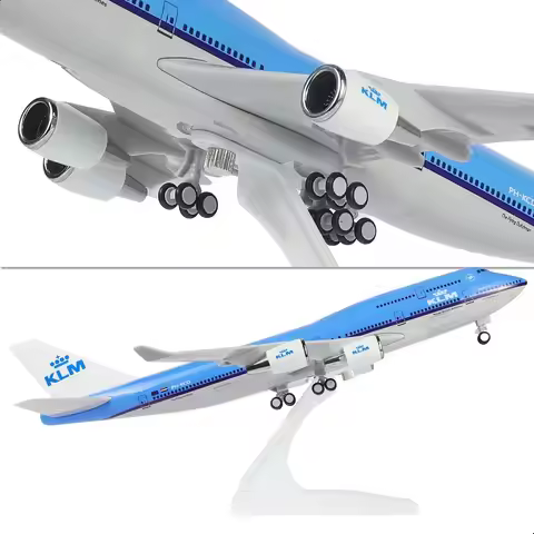 30CM B747 Model Airplane KLM Royal Airlines B747 Plane Models 1/240 Scale Resin Plane Model Building