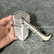 H2cc V1 style rearview mirror with genuine white glass