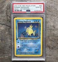 LS Thẻ Shining Magikarp 1st Edition PSA 10 Holo GRAIL Pokemon Neo Revelation 1459 d37 30
