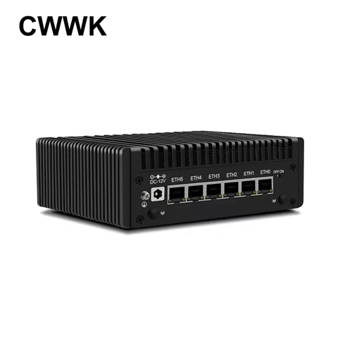 CWWK F3 Firewalls Mini PC N150 N355 Firewall Appliance 6 Port i226-V 2.5GbE LAN OPNsense Mini Comput