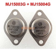 2pairs (2pcs MJ15003G + 2pcs MJ15004G ) MJ15003 MJ15004 TO-3 20A 140V Silicon Power Amplifier Transi