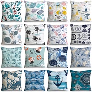 Sea animal  single-sided printing polyester cushion cover home decoration sofa Sarung Bantal car pillowcase