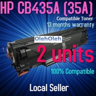 2units CB435A 35A 435 35 CB435 CB 435A Compatible Toner P1002 P1003