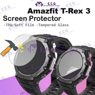 Amazfit T Rex 3 Screen Protector Tempered Glass / Amazfit T-rex 3 T rex 3 Hydrogel TPU Soft Film T R
