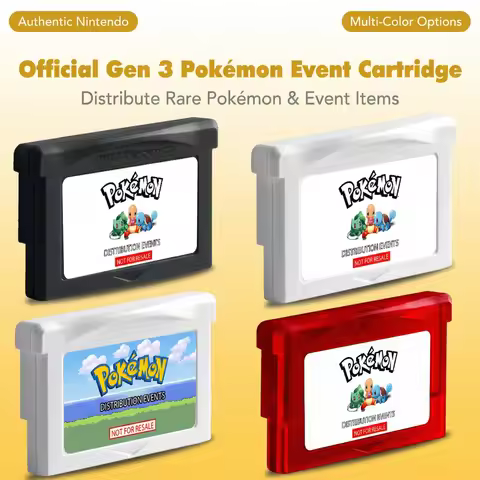 Pokemon Event Distribution Video Game Cartridge Generation 3 Complete English Events Only
