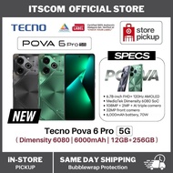 Tecno Pova 6 Pro 5G | (12+12GB) RAM + 256GB ROM | 6000mAh 70W Ultra-Charge | Mediatek Dimensity 6080