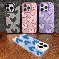 Phone Case For RENO 11F 12F 11 12 Pro 5g 8 6 10 Plus 7Z 8Z 8T 7 4G cover love heart Luxury Y2K Matte