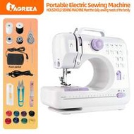 IAGREEA Mini Electric Sewing Machine, 6V DC Portable Sewing Tool With Auto Bobbin Winder, Foot Pedal