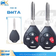 Keyecu B44Ta 3B4B Remote Head Key Fob 433Mhz 4D67 Chip Toyota Car R