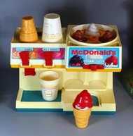 早期經典麥當勞飲料吧 冰淇淋機玩具