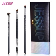 Bộ cọ lông mày Jessup 3 cọ lông mày Pro tổng hợp điêu khắc lông mày/cọ lông mày có góc cạnh phẳng mỏ