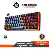 SteelSeries Apex Pro Mini Wireless Optical Keyboard คีบอร์ดเกมมิ่งไร้สาย ขนาดเล็ก 60% ไฟ RGB ปุ่ม US