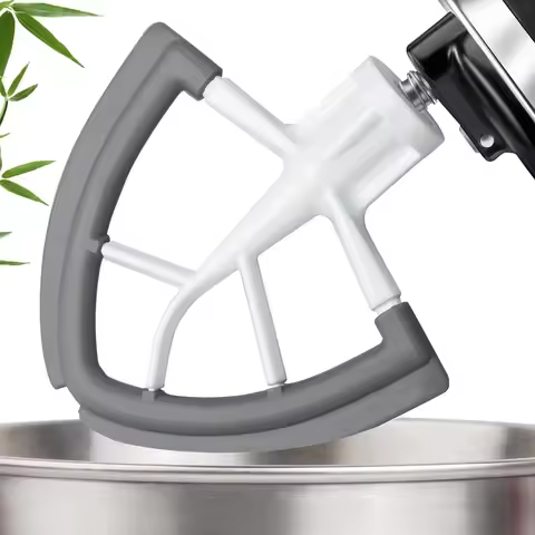 4.5-5 QT Flex Edge Beater for KitchenAid Mixer Tilt-Head Stand Mixer Attachments, Silicone Mixer Pad