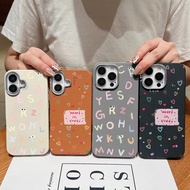 Fashion Letter Love Heart Graphic PU Leather Case for Samsung Galaxy S25 Ultra S25 Plus M17 F17 M07 