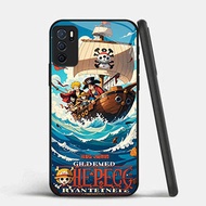 GK-65 One Piece Luffy LOVE Glass Casing for OPPO Reno A74 6 A95 A54S A16 A16S F19 F19S Lite