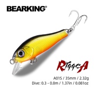 BEARKING Professional Minnow Fishing Hard Bait - 10 Color (35mm/2.3g)