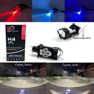 LM38WS Premium LED Headlight H4 Mini Projector Motorcycle Car Original Epic Racing ZE5 High Low AC D