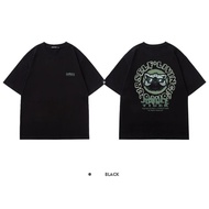 373727COD [/Recommended] Heavy 230g Double Yarn Pure Cotton Combed Tight English Letter Printed Shor