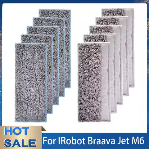 for Braava Jet M6 Pads - Washable and Reusable Wet Mopping Pads for iRobot Braava Jet m6 (6110) (601