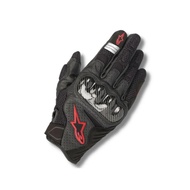 SMX-1 AIR V2 Summer Shock-Resistant Gloves Black Fluorescent Red (A Star Touch Half Leather Cloth) T