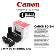 READY STOCK Canon original BG-E14 Battery Grip for canon eos 70D 80D 90D (GUARANTEE NEW & ORIGINAL) 