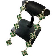 1.85克拉18K金祖母綠耳環，1.8克，女士適用