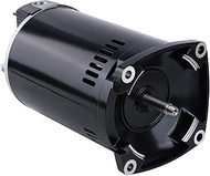 Square Flange Pool Pump Motor 1 HP, 3450 RPM, 1.25 SF, 230/115V, 56Y Frame, Compatible with Sta-Rite