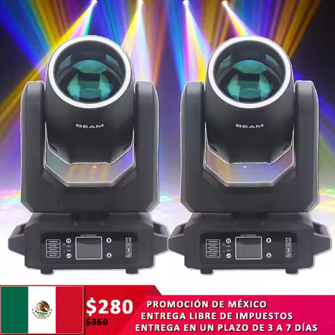 2pcs/lot 200W LED Beam Moving Head Light 18 Prism Colorful Stage Lighting Effect Projector for Bar B