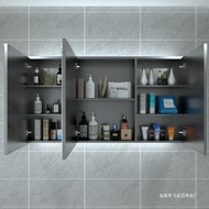 Stainless Steel Bathroom Mirror Cabinet Wall-Mounted Toilet Mirror Box Toilet Mirror with Shelf Dressing Storage