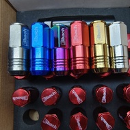 Proton, Perodua, Toyota  Honda Eibach Wheel Nut Tyre Nut Long Metal Racing Nut Steel Nut Besi Myvi B