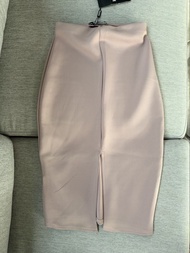 Missguided scuba split midi skirt 性感OL開叉高腰中長裙半截裙