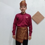 Terbaru Setelan Tanjak + Rumpak Riau Dewasa & Anak-Anak Khas Melayu Ciri Khas Melayu Riau Pekanbaru