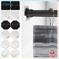 CHERRY 2pcs Curtain Rod Mount Retainer No Drilling Stick Bathroom Screw Fixation Universal Tension H