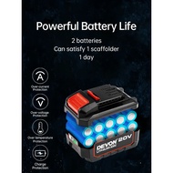 DEVON Hot Sale 20V Lithium Battery Drill China Wireless Power Tools Electric Cordless Drill Machine