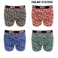 Boxer Mr Ready Stock Men's Boxer Men Trunk Breathable Boxer Seluar Lelaki Boxer 3 Helai Seluar Dalam