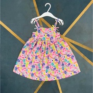 preloved matalan colourful flora fauna dress 2-3 years