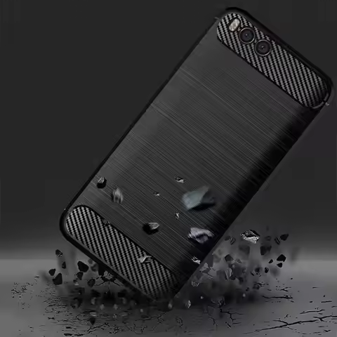 FERISING Case For Xiaomi Mi6 Case Xiaomi Mi 6 6X Cases Silicone TPU Bumper Shockproof Carbon Cover X