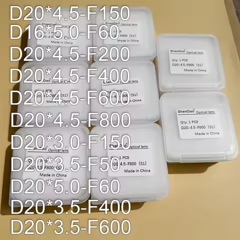 CQWY WSX Laser Welding Focus Lens D20 4.5 F150 F200 F400 F600 F800 Collimator Lens D16 5.0 F60 D20 5