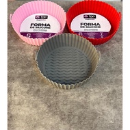 Silicone Air Fryer Pan Reusable, Non-Stick Heat-Resistant Silicone Pan Silicone Air Fryer/