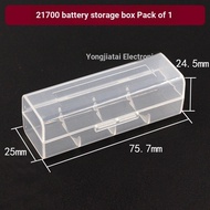 21700 Battery Storage Box Single Pack 20700 One Battery Box Transparent Empty Box 21700 Battery Box 