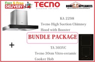 TECNO HOOD AND HOB FOR BUNDLE PACKAGE ( KA 2298 &amp; TA 303VC ) / FREE EXPRESS DELIVERY